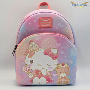 Loungefly Hello Kitty & Tiny Chum Whimsical Sweets Pink Mini Backpack Bag New